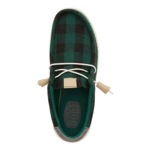 wally buffalo plaid hunter green