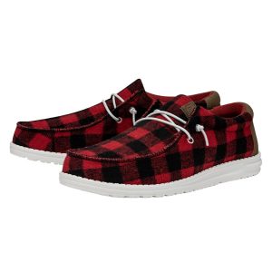 wally buffalo plaid red and black plaid