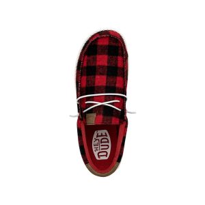 wally buffalo plaid red and black plaid