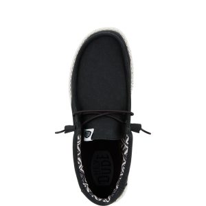 wally stretch canvas black/white