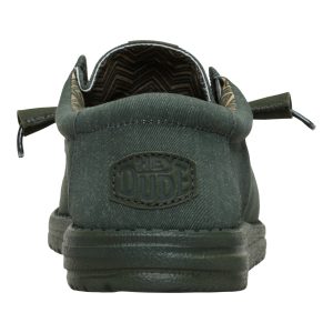 wally stretch canvas deep green