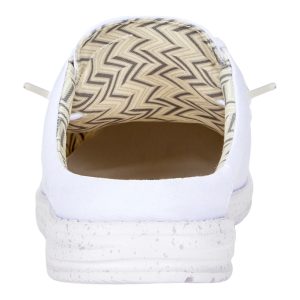 wally slip stretch canvas white/white