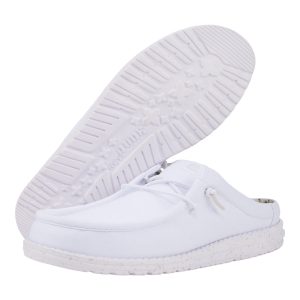 wally slip stretch canvas white/white