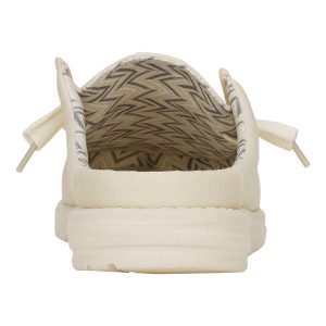 wally slip stretch canvas bone white