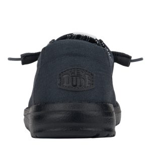 wendy stretch canvas wide black/black