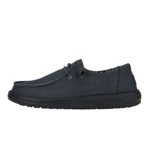 wendy stretch canvas wide black/black
