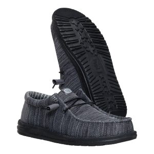 wally stretch sox granite grey/black