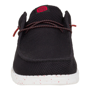 wally slip varsity black/red