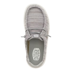 wally youth stretch mesh grey