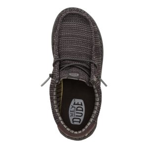 wally youth stretch mesh black/black