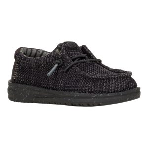 wally toddler stretch mesh black/black