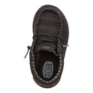 wally toddler stretch mesh black/black