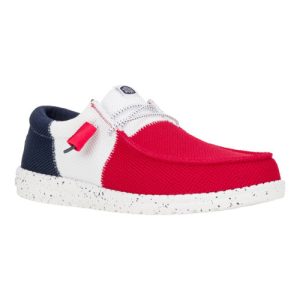 wally tri varsity mesh red/navy