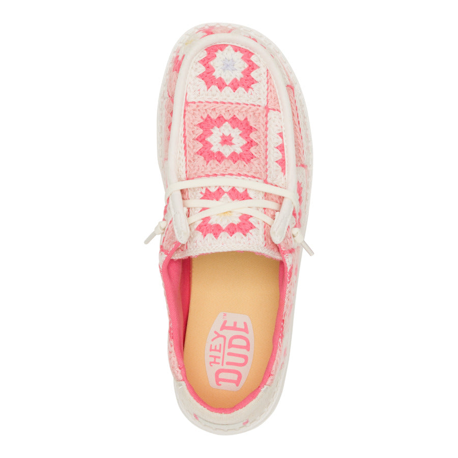 wendy cottage crochet coral/ballerina pink