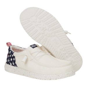 wally funk americana stars white/navy blazer