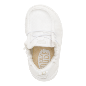 lildude infant slip on core white