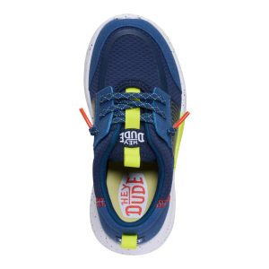 sirocco play youth sport stripe navy/lime