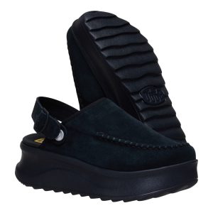 delray clog suede black