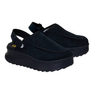 delray clog suede black