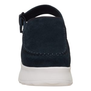 delray clog suede black/egret