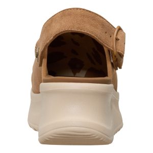delray clog suede tan
