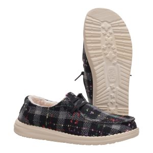 wendy confetti plaid cozy black/multi