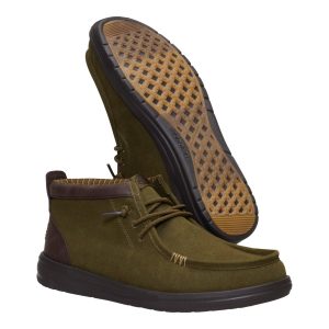 wally mid gripr vin classic dark olive/mole brown