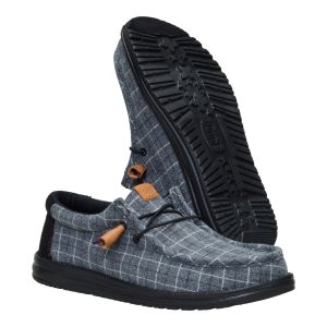 wally plaid corduroy black/multi