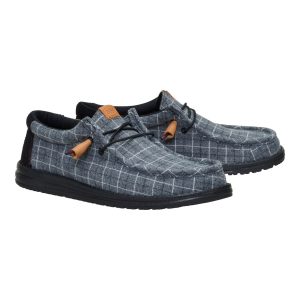 wally plaid corduroy black/multi