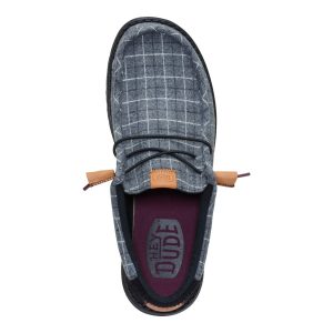 wally plaid corduroy black/multi