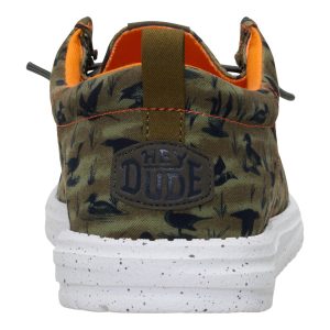 wally funk duck print dark olive/multi