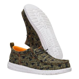 wally funk duck print dark olive/multi