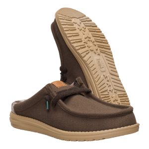 wally slip cozy plaid major brown/multi