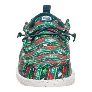 wally fishmas sweater pine green/multi