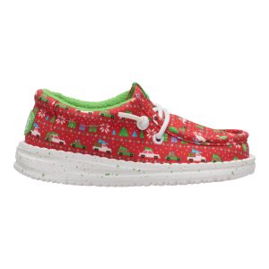 wally toddler holiday sweater red/green