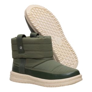 camden cuff nylon quilt dark olive