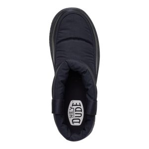 camden cuff nylon quilt black/black