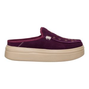austin lift suede stud fig purple
