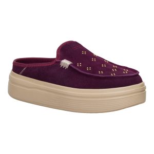 austin lift suede stud fig purple