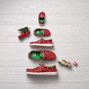 wally youth holiday sweater red/green