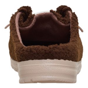 wendy slip sherpa dark brown