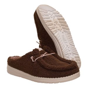 wendy slip sherpa dark brown