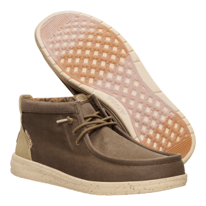 wally mid gripr stretch canvas teak brown/multi