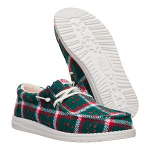 wally confetti plaid cozy red/green/multi
