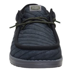 wally washed quilt black/grey