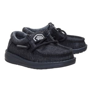 wally toddler stretch jersey heather black