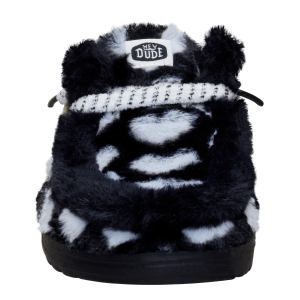 wendy slipper hearts black/white