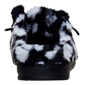 wendy slipper hearts black/white