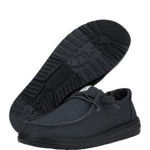 wendy stretch canvas black/black